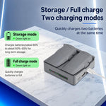 Per DJI Neo 2 YX PD Caricabatterie parallelo da 45 W, hub di ricarica rapida bidirezionale con modalità di conservazione della batteria, 2-Way Flat