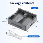 Per DJI Neo 2 YX PD Caricabatterie parallelo da 45 W, hub di ricarica rapida bidirezionale con modalità di conservazione della batteria, 2-Way Flat