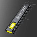 WS-D057 Torcia multifunzione COB ultra sottile ad alta luminosità per esterni, portatile, con clip magnetica, luce da lavoro a LED, WS-D057