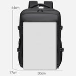 WEIXIEER B927 Zaino da uomo minimalista di grande capacità, impermeabile, in tessuto Oxford, per lavoro e laptop.