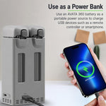 Per DJI Avata 360 YX PD Caricabatterie parallelo da 100 W Hub di ricarica rapida bidirezionale con modalità di conservazione della batteria, 2-Way