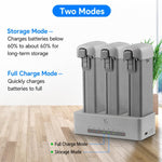 Caricabatterie parallelo PD da 100 W per DJI Avata 360 YX, hub di ricarica rapida a 3 vie con modalità di conservazione della batteria., 3-Way