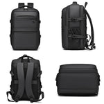 Zaino da lavoro da uomo WEIXIRE B929 per brevi viaggi, leggero e capiente, ideale per laptop.