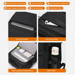 Zaino da lavoro da uomo WEIXIRE B929 per brevi viaggi, leggero e capiente, ideale per laptop.