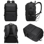 Zaino multifunzionale da viaggio WEIXIER B928 da uomo, capiente, impermeabile, in tessuto Oxford, ideale per laptop.