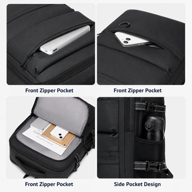 Zaino multifunzionale da viaggio WEIXIER B928 da uomo, capiente, impermeabile, in tessuto Oxford, ideale per laptop.