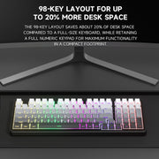 Tastiera meccanica cablata FURYCUBE con LED RGB stampati lateralmente