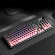 Tastiera meccanica da gioco RGB impermeabile e silenziosa FURYCUBE a 98 tasti, Blackberry Side-Printed Wired, Misty Pink Side-Printed Wired, Misty Pink Side-Printed Tri-Mode Wired + 2.4G Wireless + Bluetooth, Russian Polar Day Side-Printed Wired       ...