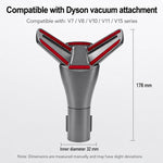Accessorio per materassi per aspirapolvere Dyson V15 / V11 / V10 / V8 / V7, con angolo regolabile a 30 gradi. Spazzola per la polvere del letto., Single Attachment, Hose+Attachment