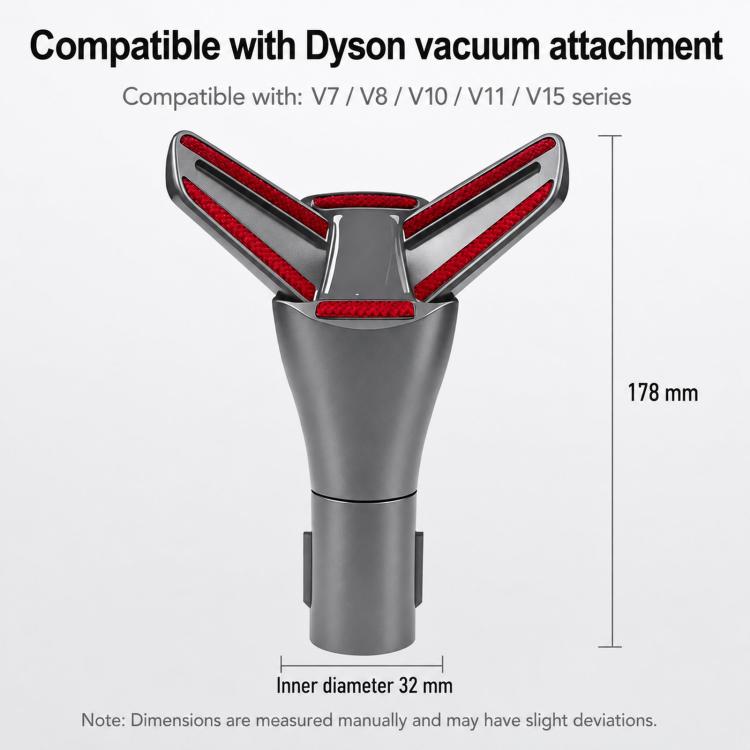 Accessorio per materassi per aspirapolvere Dyson V15 / V11 / V10 / V8 / V7, con angolo regolabile a 30 gradi. Spazzola per la polvere del letto., Single Attachment, Hose+Attachment