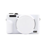 Custodia protettiva in silicone con copriobiettivo per Canon PowerShot G7 X Mark III.