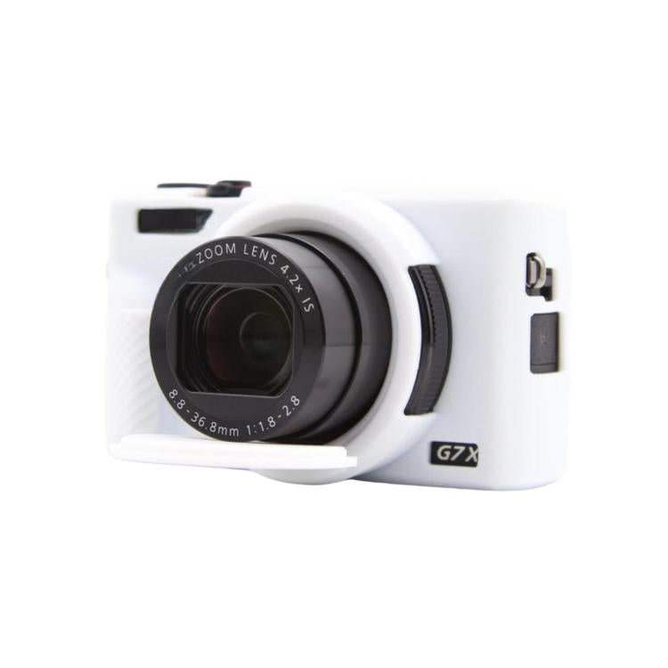 Custodia protettiva in silicone con copriobiettivo per Canon PowerShot G7 X Mark III.