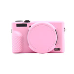 Custodia protettiva in silicone con copriobiettivo per Canon PowerShot G7 X Mark III.