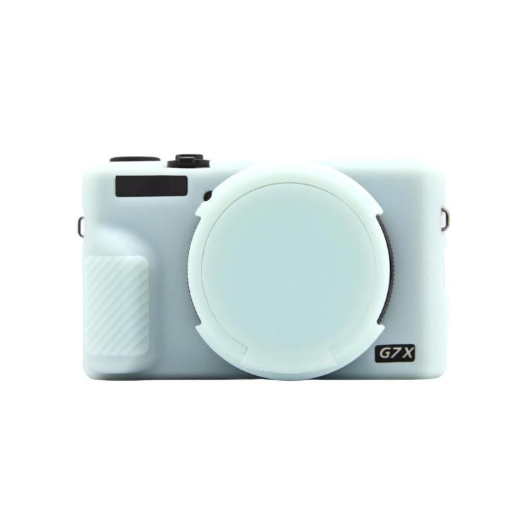 Custodia protettiva in silicone con copriobiettivo per Canon PowerShot G7 X Mark III.