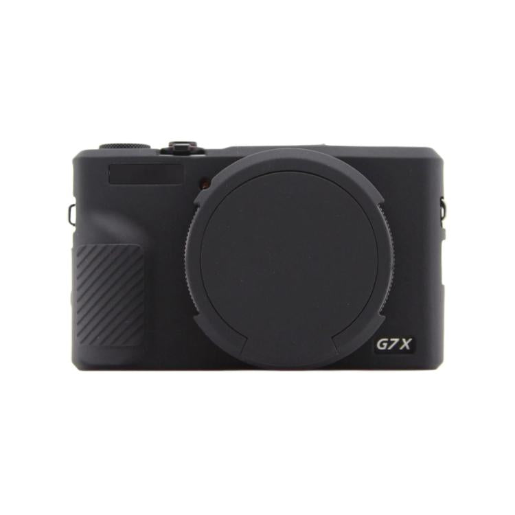 Custodia protettiva in silicone con copriobiettivo per Canon PowerShot G7 X Mark III.