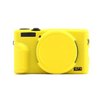 Custodia protettiva in silicone con copriobiettivo per Canon PowerShot G7 X Mark III.