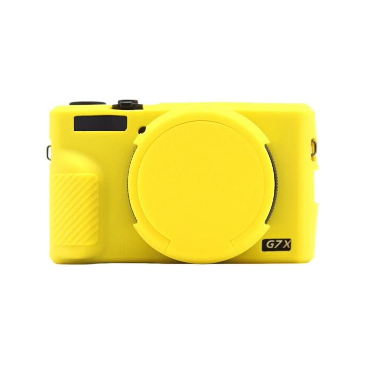 Custodia protettiva in silicone con copriobiettivo per Canon PowerShot G7 X Mark III.