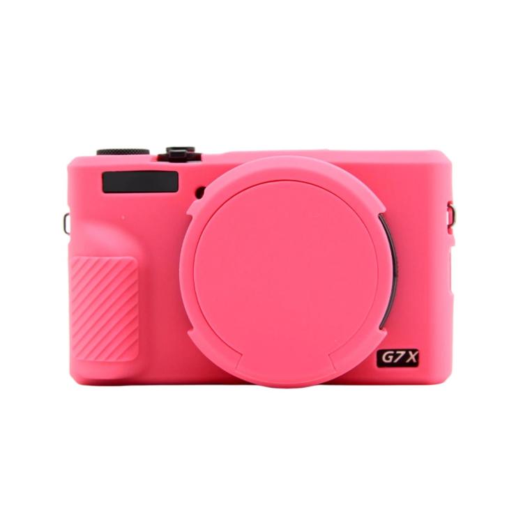 Custodia protettiva in silicone con copriobiettivo per Canon PowerShot G7 X Mark III.