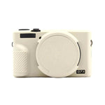 Custodia protettiva in silicone con copriobiettivo per Canon PowerShot G7 X Mark III.