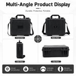 Custodia protettiva antiurto per drone DJI Lito 1 / X1, portatile e impermeabile per esterni., Black No Shoulder Strap, Black With Shoulder Strap