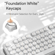 Tastiera meccanica cablata FURYCUBE per gaming e musica, Creamy, Skin Tone, Semi-transparent White, Semi-transparent Light Green
