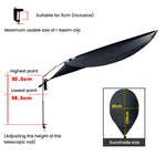 Tenda parasole per ufficio, per la privacy, che blocca i raggi solari diretti dell'aria condizionata., Long Black, Short Black, Long White, Long Red