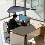 Tenda parasole per ufficio, per la privacy, che blocca i raggi solari diretti dell'aria condizionata., Long Black, Short Black, Long White, Long Red