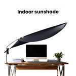 Tenda parasole per ufficio, per la privacy, che blocca i raggi solari diretti dell'aria condizionata., Long Black, Short Black, Long White, Long Red