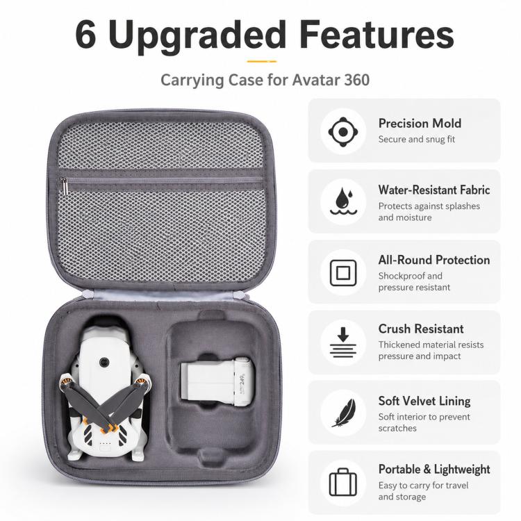 Borsa portaoggetti per drone DJI Lito 1 e telecomando standard, borsa a tracolla portatile per esterni.