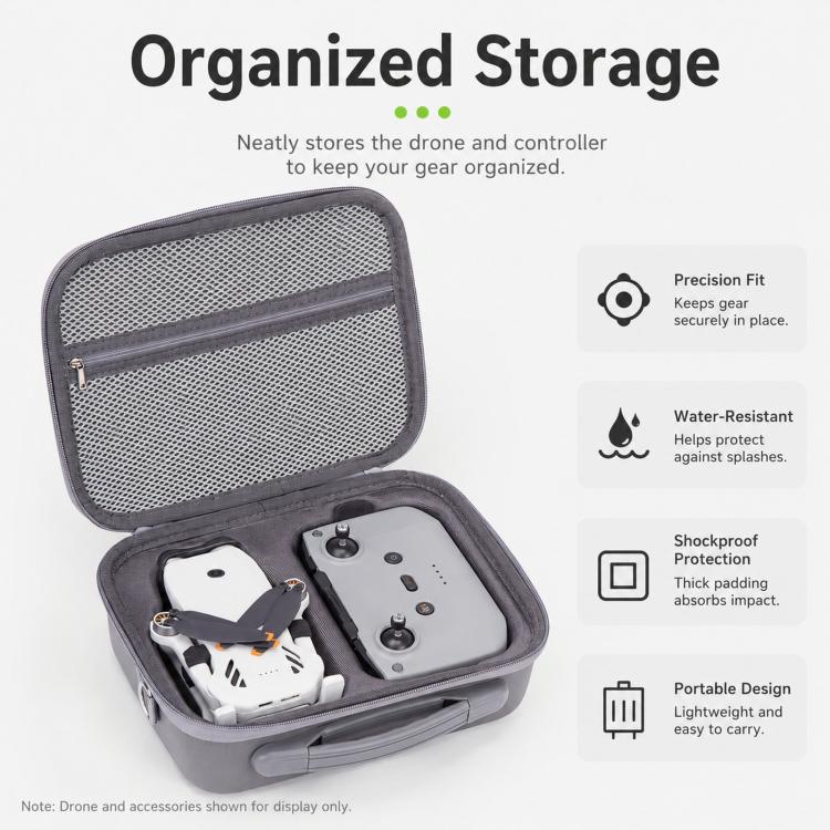 Borsa portaoggetti per drone DJI Lito 1 e telecomando standard, borsa a tracolla portatile per esterni.