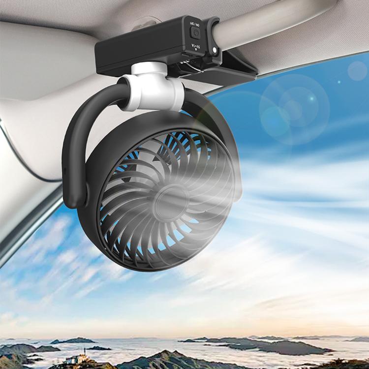 Ventilatore auto portatile F4508 con clip e 3 velocità