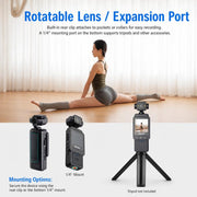 Videocamera indossabile WiFi 1080P con obiettivo girevole e schermo da 1,6 pollici, ideale per lo sport e come action camera tascabile con clip., DV01 1080P