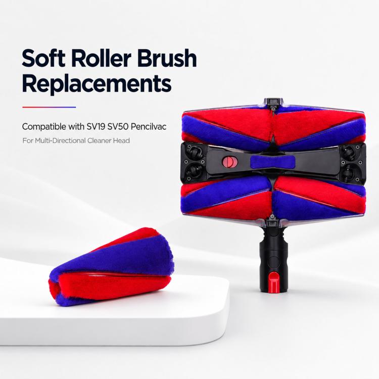 Per la testina di ricambio con rullo morbido per l'aspirapolvere Dyson SV50 Pencilvac Multi-Directional Cleaner., Soft Roller Brush