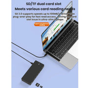 Blueendless Dock di espansione TYPE-C con splitter per video 4K a 60Hz ad alta definizione.