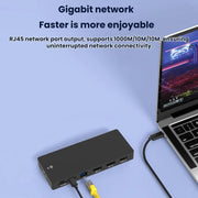 Blueendless Dock di espansione TYPE-C con splitter per video 4K a 60Hz ad alta definizione.
