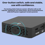 Blueendless Dock di espansione USB-C con splitter video 4K