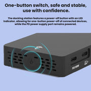 Blueendless Dock di espansione TYPE-C con splitter per video 4K a 60Hz ad alta definizione.