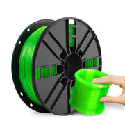 Filamento flessibile TPU 95A per stampante 3D, diametro 1,75 mm, bobina da 1 kg, elevata elasticità, materiale per stampa 3D.