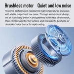Ventilatore per auto 12V/24V con velocità regolabile e gancio