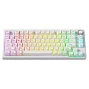 Tastiera meccanica retroilluminata FURYCUBE a 75 tasti con tecnologia Silent Touch, White Spherical Cap Wired, Polar Day Engraved Wired, Russian All-White Spherical Cap Wired, Russian Polar Day Wired Engraved, Thai Polar Day Wired Engraved             ...