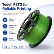 Filamento PETG glitterato da 1,75 mm, bobina da 1 kg, effetto galassia stellata scintillante, materiale resistente per stampa 3D
