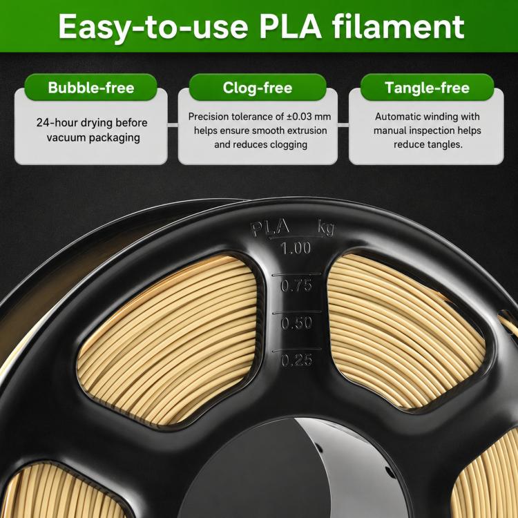 Filamento PLA Silk 1,75 mm bobina 1 kg finitura lucida