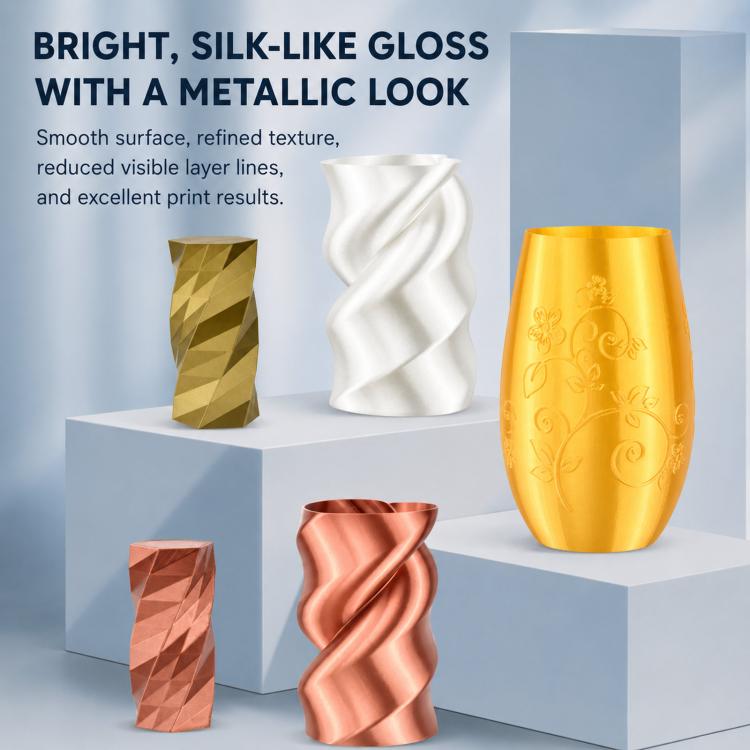 Filamento PLA Silk 1,75 mm bobina 1 kg finitura lucida