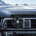 Ventilatore silenzioso USB a 3 velocità per bocchette auto