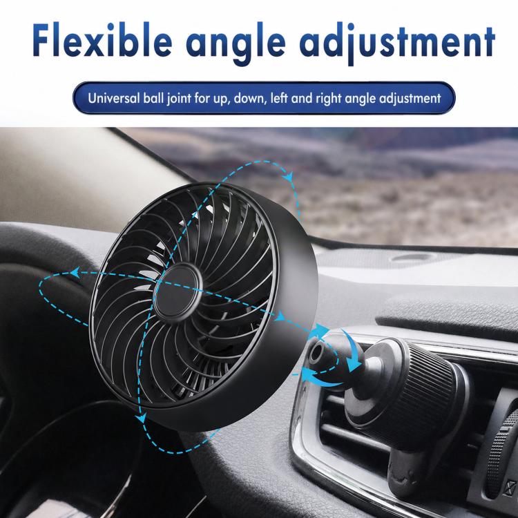 Ventilatore silenzioso USB a 3 velocità per bocchette auto