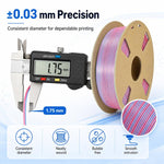Filamento PLA bicolore effetto seta 1,75 mm bobina 1 kg