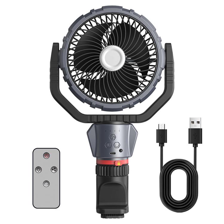 Ventilatore oscillante da esterno portatile con luce LED