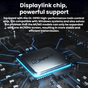 Dock di espansione Gigabit Dual HDMI/DP di Blueendless con cavo splitter USB 3.2 per triplo display, 14 in 1