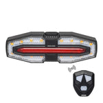 LY-5510 Fanale posteriore di segnalazione per bicicletta con telecomando, indicatori di direzione sinistro e destro per la guida notturna