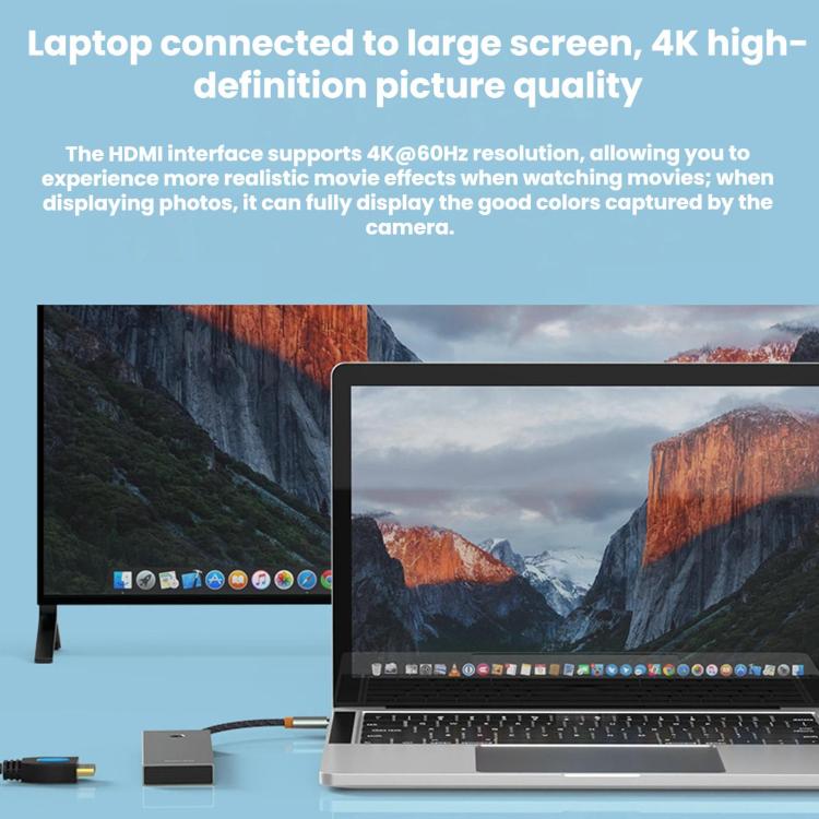 Docking station Blueendless Type-C con 3 HDMI 4K 60Hz